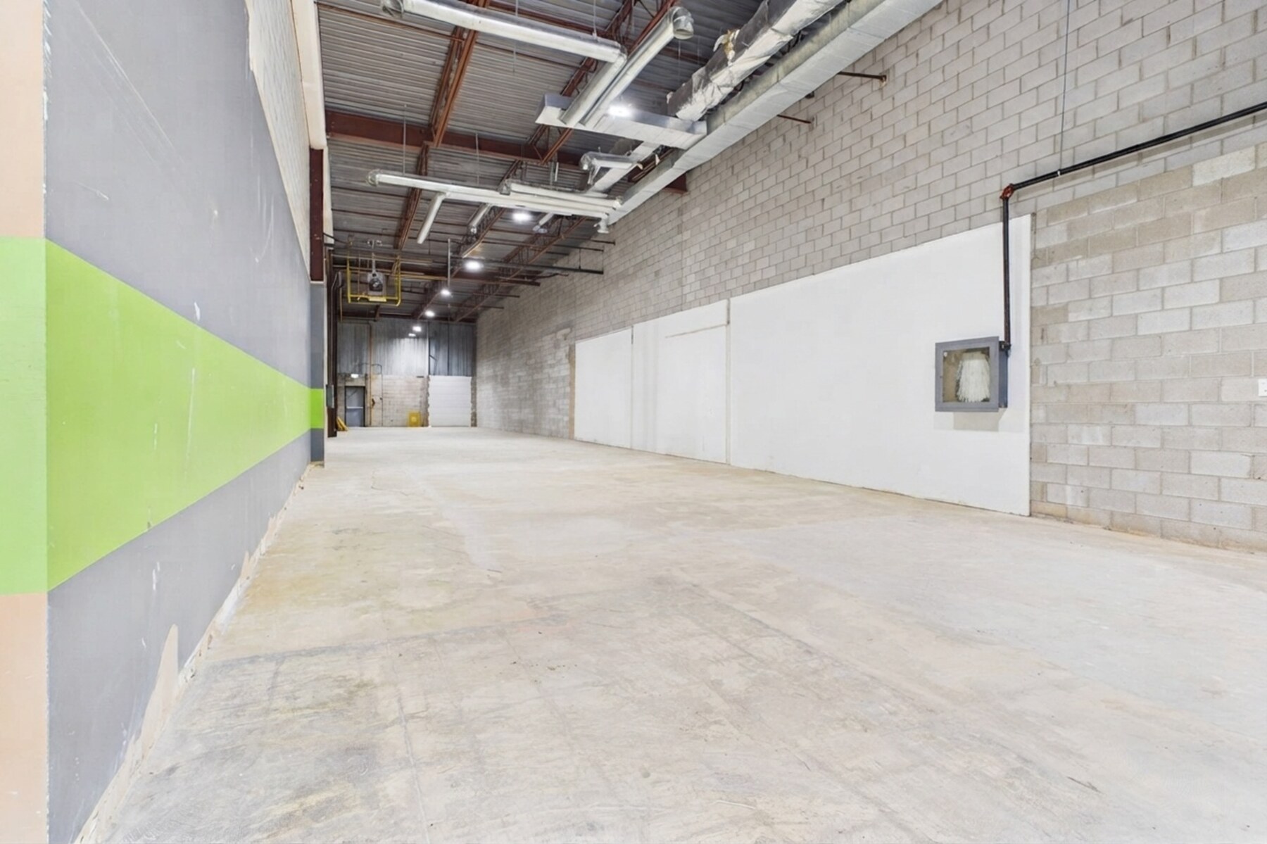 Clear open warehouse interior at 2670 Lancaster Road